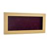10x20 Shadow Box Frame Natural Wood | with a 3/4" Usable Display Depth | Includes a Dark Berry Real Suede Texture Acid-Free Backing Board, UV Resistant Acrylic, and Hanging Hardware view 1