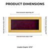 10x20 Shadow Box Frame Natural Wood | with a 3/4" Usable Display Depth | Includes a Dark Berry Real Suede Texture Acid-Free Backing Board, UV Resistant Acrylic, and Hanging Hardware view 4