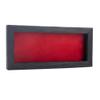 13x34 Shadow Box Frame Barnwood Black Wood | with a 1" Usable Display Depth | Includes a Red Real Suede Texture Acid-Free Backing Board, UV Resistant Acrylic, and Hanging Hardware view 1
