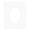 18x24 Mat Bevel Cut for 12x18 Photos - Precut Oyster Shell White Oval Shaped Photo Mat Board Opening - Acid Free Matte to Protect Your Pictures - Bevel Cut for Family Photos, Pack of 1 Matboard view 3