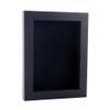 11x14 Shadow Box Frame Black Wood | with a 3/4" Usable Display Depth | Includes a Black Real Suede Texture Acid-Free Backing Board, UV Resistant Acrylic, and Hanging Hardware view 1