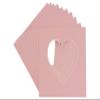 6x6 Mat Bevel Cut for 3x3 Photos - Precut Pink Heart Shaped Photo Mat Board Opening - Acid Free Matte to Protect Your Pictures - Bevel Cut for Family Photos, Pack of 10 Matboards view 1