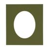 20x30 Mat Bevel Cut for 18x26 Photos - Precut Dill Green Oval Shaped Photo Mat Board Opening - Acid Free Matte to Protect Your Pictures - Bevel Cut for Family Photos, Pack of 1 Matboard view 1