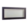 10x20 Shadow Box Frame Brown Walnut Wood | with a 3/4" Usable Display Depth | Includes a White Real Suede Texture Acid-Free Backing Board, UV Resistant Acrylic, and Hanging Hardware view 1