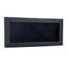 13x34 Shadow Box Frame Barnwood Black Wood | with a 1" Usable Display Depth | Includes a Black Real Suede Texture Acid-Free Backing Board, UV Resistant Acrylic, and Hanging Hardware view 1