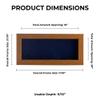 10x20 Shadow Box Frame Light Brown Wood | with a 3/4" Usable Display Depth | Includes a Navy Blue Real Suede Texture Acid-Free Backing Board, UV Resistant Acrylic, and Hanging Hardware view 4