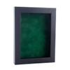 11x14 Shadow Box Frame Black Wood | with a 3/4" Usable Display Depth | Includes a Forest Green Real Suede Texture Acid-Free Backing Board, UV Resistant Acrylic, and Hanging Hardware view 1