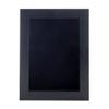 11x14 Shadow Box Frame Charcoal Gray Wood | with a 3/4" Usable Display Depth | Includes a Black Real Suede Texture Acid-Free Backing Board, UV Resistant Acrylic, and Hanging Hardware view 3