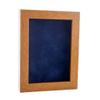 11x14 Shadow Box Frame Light Brown Wood | with a 3/4" Usable Display Depth | Includes a Navy Blue Real Suede Texture Acid-Free Backing Board, UV Resistant Acrylic, and Hanging Hardware view 1