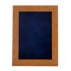 11x14 Shadow Box Frame Light Brown Wood | with a 3/4" Usable Display Depth | Includes a Navy Blue Real Suede Texture Acid-Free Backing Board, UV Resistant Acrylic, and Hanging Hardware view 3