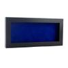 10x20 Shadow Box Frame Charcoal Gray Wood | with a 3/4" Usable Display Depth | Includes a Royal Blue Real Suede Texture Acid-Free Backing Board, UV Resistant Acrylic, and Hanging Hardware view 1