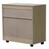 Kings Brand Furniture - Microwave Kitchen Cart, 2-Door Accent Storage Cabinet, White view 4