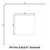 8x8 Mat Bevel Cut for 4x4 Photos - Precut Textured White Square Shaped Photo Mat Board Opening - Acid Free Matte to Protect Your Pictures - Bevel Cut for Family Photos, Pack of 10 Matboards view 2