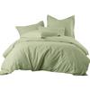 800 Thread Count 5pcs Cotton Full Size Duvet Cover All Season Sage Green Comforter Cover Full (88 x 90) view 1