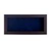10x20 Shadow Box Frame Brown Walnut Wood | with a 3/4" Usable Display Depth | Includes a Navy Blue Real Suede Texture Acid-Free Backing Board, UV Resistant Acrylic, and Hanging Hardware view 2