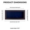 10x20 Shadow Box Frame Brown Walnut Wood | with a 3/4" Usable Display Depth | Includes a Navy Blue Real Suede Texture Acid-Free Backing Board, UV Resistant Acrylic, and Hanging Hardware view 3