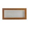 10x20 Shadow Box Frame Light Brown Wood | with a 3/4" Usable Display Depth | Includes a White Real Suede Texture Acid-Free Backing Board, UV Resistant Acrylic, and Hanging Hardware view 3