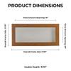 10x20 Shadow Box Frame Light Brown Wood | with a 3/4" Usable Display Depth | Includes a White Real Suede Texture Acid-Free Backing Board, UV Resistant Acrylic, and Hanging Hardware view 4
