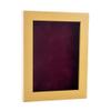 11x14 Shadow Box Frame Natural Wood | with a 3/4" Usable Display Depth | Includes a Dark Berry Real Suede Texture Acid-Free Backing Board, UV Resistant Acrylic, and Hanging Hardware view 1