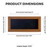 10x20 Shadow Box Frame Light Brown Wood | with a 3/4" Usable Display Depth | Includes a Black Real Suede Texture Acid-Free Backing Board, UV Resistant Acrylic, and Hanging Hardware view 4