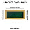 13x34 Shadow Box Frame Natural Wood | with a 3/4" Usable Display Depth | Includes a Forest Green Real Suede Texture Acid-Free Backing Board, UV Resistant Acrylic, and Hanging Hardware view 4