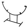 Milltown Merchants Round Metal Display Stand - Fused Glass Art Base - Plate Stand / Plate Holder - Round Art Panel Stand (3 Pack) view 1