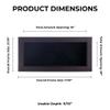 10x20 Shadow Box Frame Brown Walnut Wood | with a 3/4" Usable Display Depth | Includes a Black Real Suede Texture Acid-Free Backing Board, UV Resistant Acrylic, and Hanging Hardware view 3