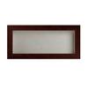 13x34 Shadow Box Frame Brown Walnut Wood | with a 3/4" Usable Display Depth | Includes a White Real Suede Texture Acid-Free Backing Board, UV Resistant Acrylic, and Hanging Hardware view 2