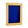 11x14 Shadow Box Frame Natural Wood | with a 3/4" Usable Display Depth | Includes a Royal Blue Real Suede Texture Acid-Free Backing Board, UV Resistant Acrylic, and Hanging Hardware view 1