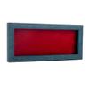 10x20 Shadow Box Frame Blue Wood | with a 1" Usable Display Depth | Includes a Red Real Suede Texture Acid-Free Backing Board, UV Resistant Acrylic, and Hanging Hardware view 1