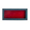 10x20 Shadow Box Frame Blue Wood | with a 1" Usable Display Depth | Includes a Red Real Suede Texture Acid-Free Backing Board, UV Resistant Acrylic, and Hanging Hardware view 2