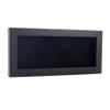 13x34 Shadow Box Frame Black Wood | with a 3/4" Usable Display Depth | Includes a Black Real Suede Texture Acid-Free Backing Board, UV Resistant Acrylic, and Hanging Hardware view 1