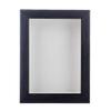 11x14 Shadow Box Frame Barnwood Black Wood | with a 1" Usable Display Depth | Includes a White Real Suede Texture Acid-Free Backing Board, UV Resistant Acrylic, and Hanging Hardware view 2