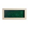 10x20 Shadow Box Frame White Washed Wood | with a 3/4" Usable Display Depth | Includes a Forest Green Real Suede Texture Acid-Free Backing Board, UV Resistant Acrylic, and Hanging Hardware view 3