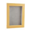 11x14 Shadow Box Frame Natural Wood | with a 3/4" Usable Display Depth | Includes a Light Grey Real Suede Texture Acid-Free Backing Board, UV Resistant Acrylic, and Hanging Hardware view 1