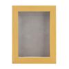 11x14 Shadow Box Frame Natural Wood | with a 3/4" Usable Display Depth | Includes a Light Grey Real Suede Texture Acid-Free Backing Board, UV Resistant Acrylic, and Hanging Hardware view 3