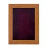 11x14 Shadow Box Frame Light Brown Wood | with a 3/4" Usable Display Depth | Includes a Dark Berry Real Suede Texture Acid-Free Backing Board, UV Resistant Acrylic, and Hanging Hardware view 3
