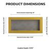 10x20 Shadow Box Frame Natural Wood | with a 3/4" Usable Display Depth | Includes a Light Grey Real Suede Texture Acid-Free Backing Board, UV Resistant Acrylic, and Hanging Hardware view 4