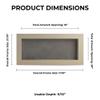 10x20 Shadow Box Frame White Washed Wood | with a 3/4" Usable Display Depth | Includes a Light Grey Real Suede Texture Acid-Free Backing Board, UV Resistant Acrylic, and Hanging Hardware view 4