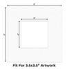 8x8 Mat Bevel Cut for 4x4 Photos - Precut Oyster Shell White Square Shaped Photo Mat Board Opening - Acid Free Matte to Protect Your Pictures - Bevel Cut for Family Photos, Pack of 10 Matboards view 2