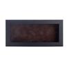 16x30 Shadow Box Frame Black Wood | with a 3/4" Usable Display Depth | Includes a Brown Real Suede Texture Acid-Free Backing Board, UV Resistant Acrylic, and Hanging Hardware view 2
