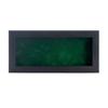 13x34 Shadow Box Frame Charcoal Gray Wood | with a 3/4" Usable Display Depth | Includes a Forest Green Real Suede Texture Acid-Free Backing Board, UV Resistant Acrylic, and Hanging Hardware view 3