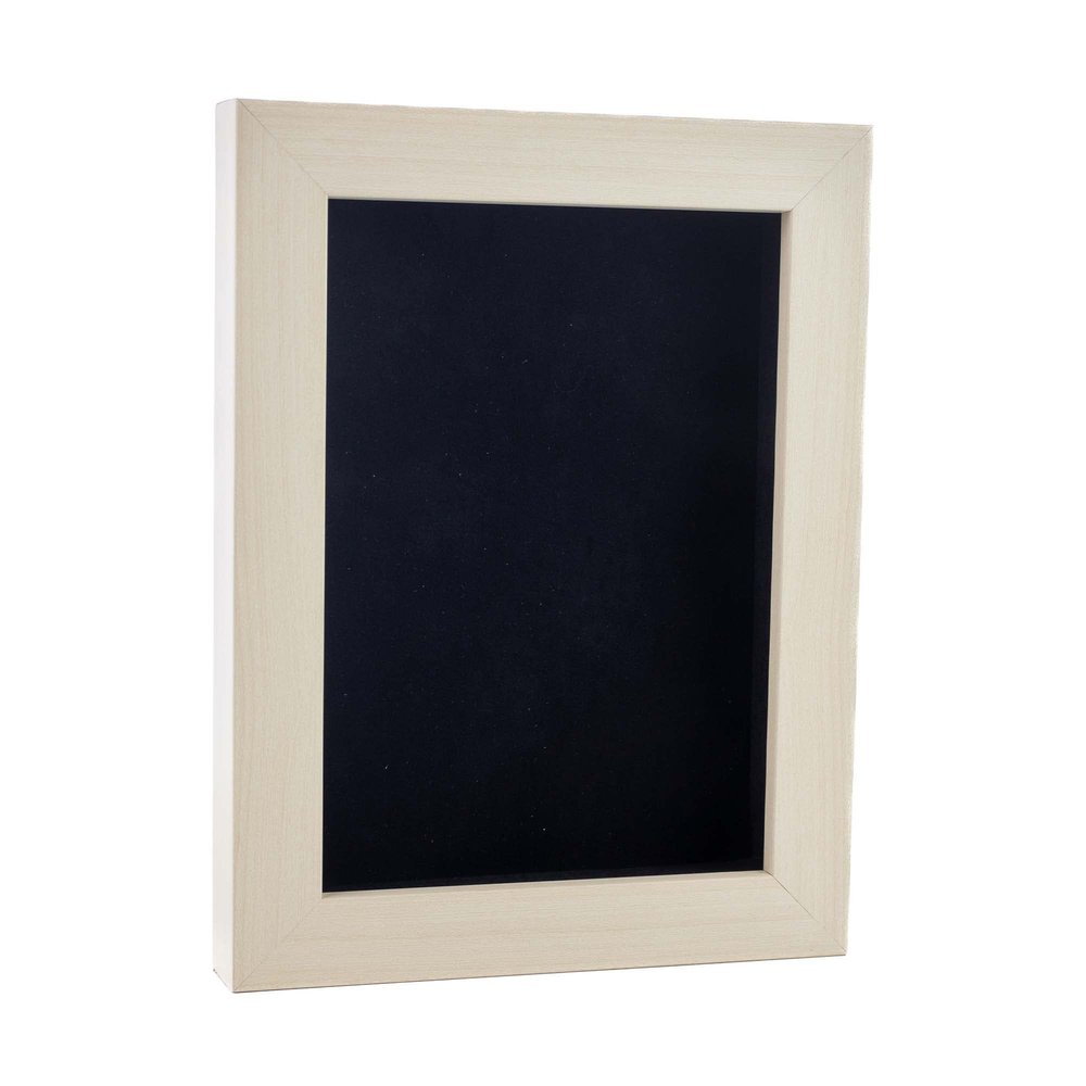 11x14 Shadow Box Frame White Washed Wood | with a 3/4" Usable Display Depth | Includes a Black Real Suede Texture Acid-Free Backing Board, UV Resistant Acrylic, and Hanging Hardware