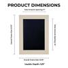 11x14 Shadow Box Frame White Washed Wood | with a 3/4" Usable Display Depth | Includes a Black Real Suede Texture Acid-Free Backing Board, UV Resistant Acrylic, and Hanging Hardware view 4