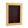 11x14 Shadow Box Frame Natural Wood | with a 3/4" Usable Display Depth | Includes a Brown Real Suede Texture Acid-Free Backing Board, UV Resistant Acrylic, and Hanging Hardware view 1