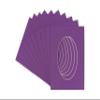 8x10 Mat Bevel Cut for 5x6 Photos - Precut Dark Purple Oval Shaped Photo Mat Board Opening - Acid Free Matte to Protect Your Pictures - Bevel Cut for Family Photos, Pack of 10 Matboards view 1