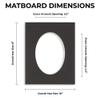 8x10 Mat Bevel Cut for 5x6 Photos - Precut Dark Purple Oval Shaped Photo Mat Board Opening - Acid Free Matte to Protect Your Pictures - Bevel Cut for Family Photos, Pack of 10 Matboards view 2