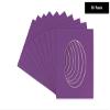 8x10 Mat Bevel Cut for 5x6 Photos - Precut Dark Purple Oval Shaped Photo Mat Board Opening - Acid Free Matte to Protect Your Pictures - Bevel Cut for Family Photos, Pack of 10 Matboards view 3