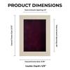 10x20 Shadow Box Frame White Washed Wood | with a 3/4" Usable Display Depth | Includes a Dark Berry Real Suede Texture Acid-Free Backing Board, UV Resistant Acrylic, and Hanging Hardware view 3
