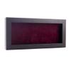 10x20 Shadow Box Frame Brown Walnut Wood | with a 3/4" Usable Display Depth | Includes a Dark Berry Real Suede Texture Acid-Free Backing Board, UV Resistant Acrylic, and Hanging Hardware view 1
